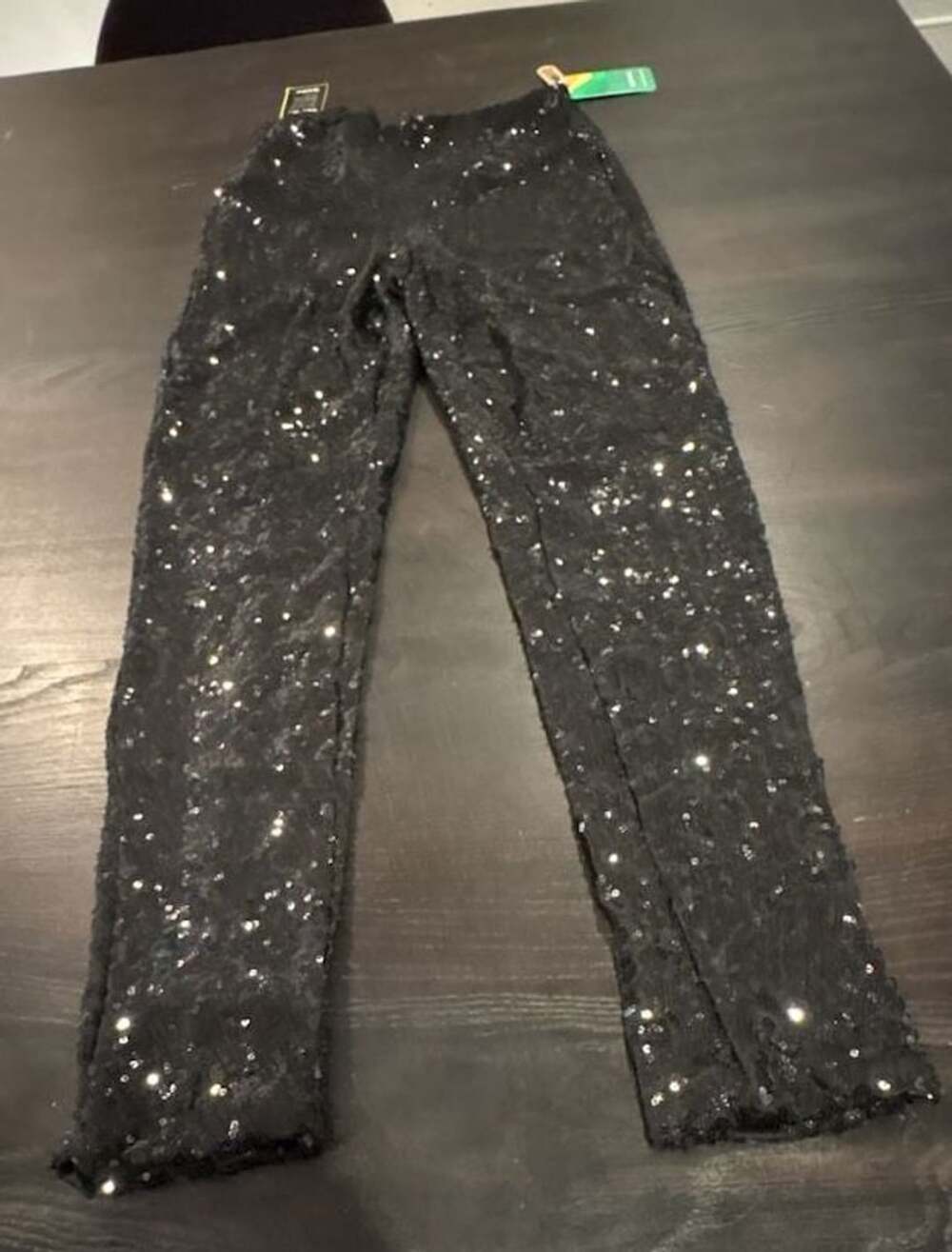 NWT Tipsy Elves Black Sequin High Waisted Leggings Size Small ships out FAST!